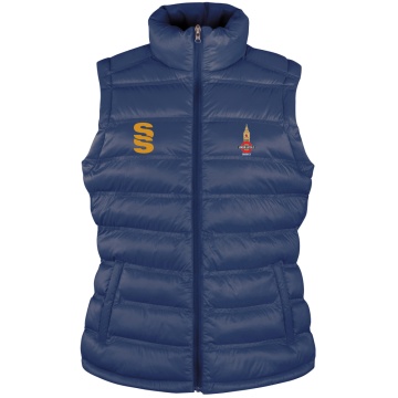 Padded Gilet - Navy/Gold - Women's Fit