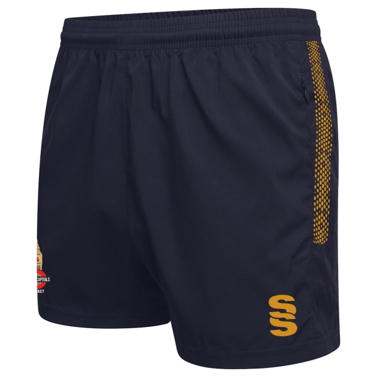 Performance Gym Short - Navy/Gold - Unisex