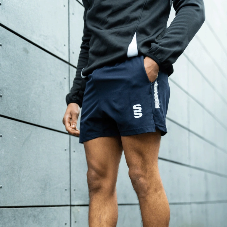 Performance Gym Short - Navy/Gold - Unisex