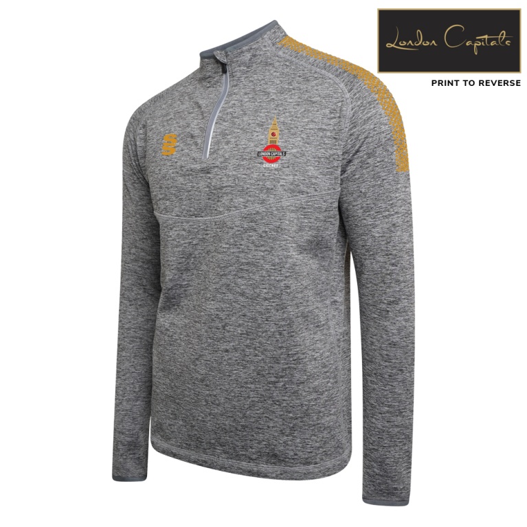 1/4 Zip Dual Performance Top - Grey/Gold - Unisex